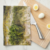 Beach Greens Theedoek (Quarter Fold)