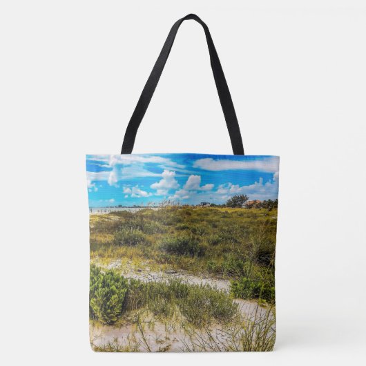 Beach Greens Tote Bag (Voorkant)