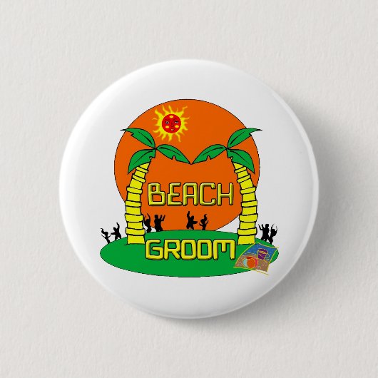 Beach Groom Button (Voorkant)