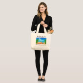Beach Grote Tote Bag (Voorkant (model))