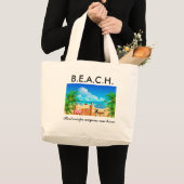 Beach Grote Tote Bag (Voorkant (product))