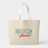 Beach Grote Tote Bag (Achterkant)