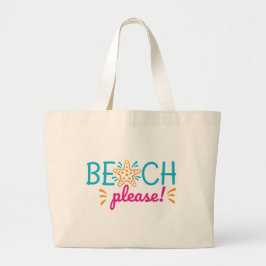 Beach Grote Tote Bag
