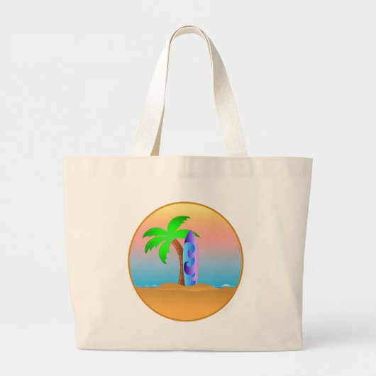 Beach Grote Tote Bag (Voorkant)
