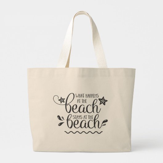 Beach Grote Tote Bag (Achterkant)