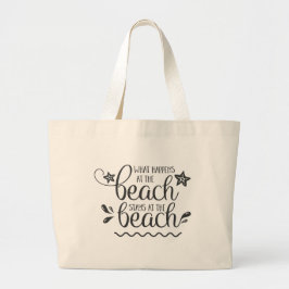 Beach Grote Tote Bag