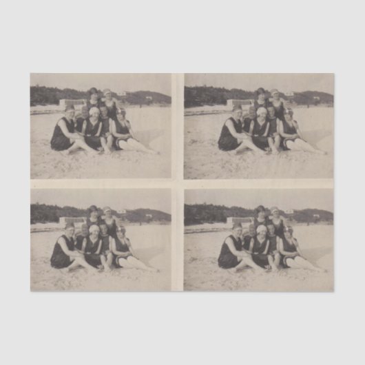 Beach Group 1920  foto Tissuepapier (Voorkant)