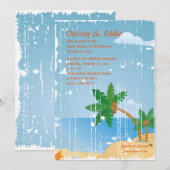 Beach Grunge Uitnodiging (Voorkant / Achterkant)