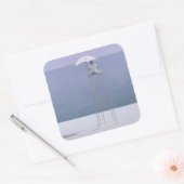 Beach guard 2004 vierkante sticker (Envelop)