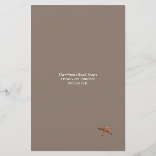 Beach Guest House Flyer (Achterkant)