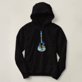Beach Guitar Hoodie (Design voorkant)