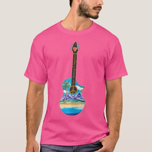 Beach Guitar T-shirt (Voorkant)