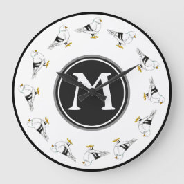 Beach Gull Seagull New York Pigeon Bird Initiaal Grote Klok