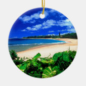Beach Haena Kauai Hawaii Keramisch Ornament (Voorkant)