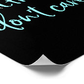 Beach Hair Don't Care - Cute Funny Summer Vacation Poster (Hoek)