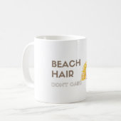 Beach Hair, geen zorg Koffiemok (Voorkant links)