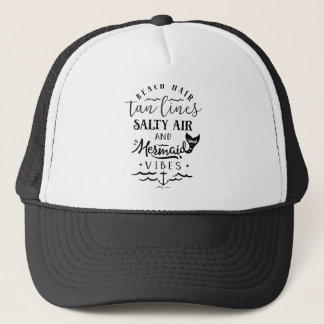 Beach Hair, Tan Lines, Salty Air en Mermaid Vibes Trucker Pet