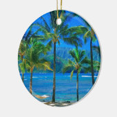 Beach Hammock Kauai Hawaii Keramisch Ornament (Links)