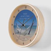 Beach Hammock (met aanpasbare tekst) Klok (Hoek)