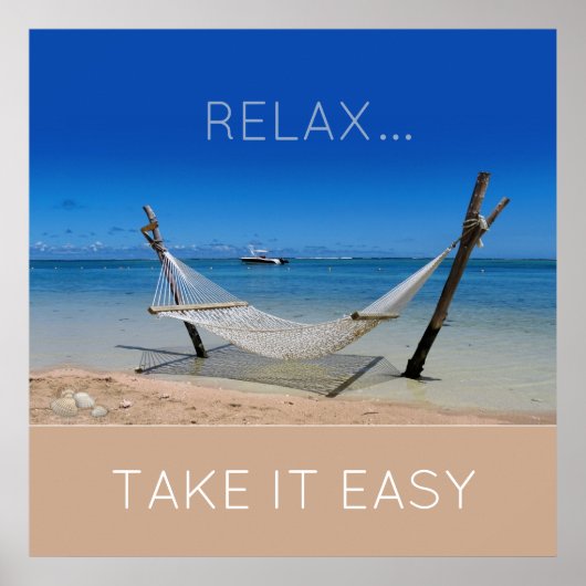 Beach Hammock Poster (Voorkant)