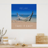 Beach Hammock Poster (Keuken)
