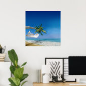 Beach Hammock Poster (Thuiskantoor)