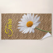 Beach handdoeken White Daisy (Voorkant)
