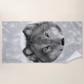 Beach-handdoeken Wolven Strandlaken (Voorkant)