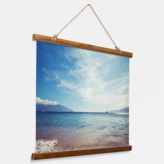 Beach Hangend Wandkleed (Gebogen)