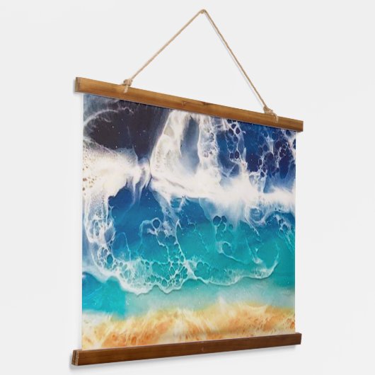 Beach Hangend Wandkleed (Gebogen)