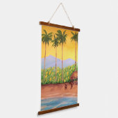 Beach Hangend Wandkleed (Gebogen)