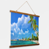 Beach Hangend Wandkleed (Gebogen)