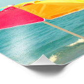 Beach Happy Hour Gezegde Foto Foto Afdruk (Hoek)