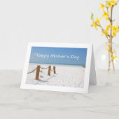 Beach Happy Moederdag Kaart (Gele Bloem)
