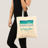 Beach Happy Place Bag Tote Bag (Voorkant (product))