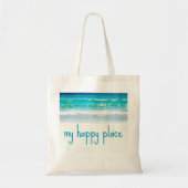 Beach Happy Place Bag Tote Bag (Voorkant)
