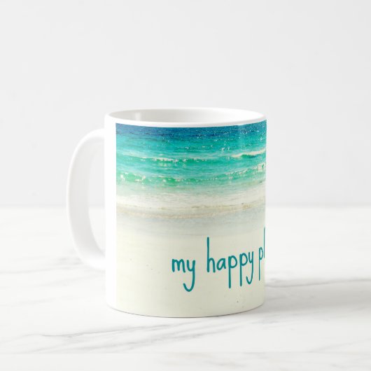 Beach Happy Place Mok (Voorkant links)