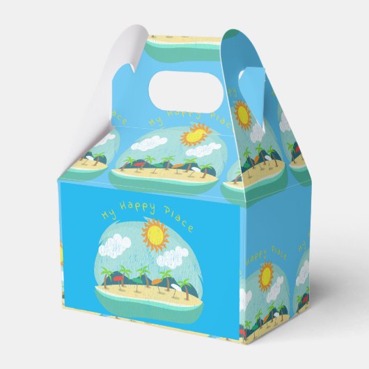 Beach Happy Place Thunder_Cove Bedankdoosjes (Achterkant)