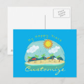 Beach Happy Place Thunder_Cove Briefkaart (Voorkant / Achterkant)