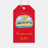 Beach Happy Place Thunder_Cove Cadeaulabel (Achterkant)