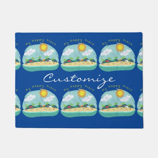 Beach Happy Place Thunder_Cove Deurmat (Voorkant)