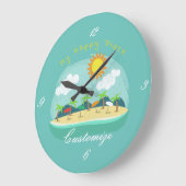 Beach Happy Place Thunder_Cove Grote Klok (Hoek)