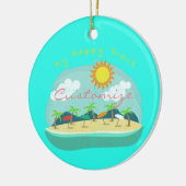 Beach Happy Place Thunder_Cove Keramisch Ornament (Links)