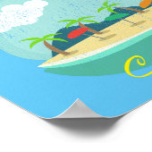 Beach Happy Place Thunder_Cove Poster (Hoek)
