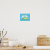 Beach Happy Place Thunder_Cove Poster (Keuken)