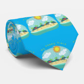 Beach Happy Place Thunder_Cove Stropdas (Opgerold)