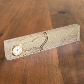 Beach harten in zand naambordje (Zijkant)