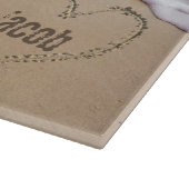 Beach harten in zand snijplank (Hoek)