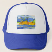 Beach Haven Freeman Island Trucker Hoed Blauw Pet (Voorkant)