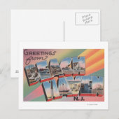 Beach Haven, New Jersey - grote brievenbussen Briefkaart (Voorkant / Achterkant)
